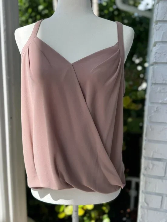 NWT Naked Zebra Mauve Wrap Cami Top Size Medium - Picture 3 of 6